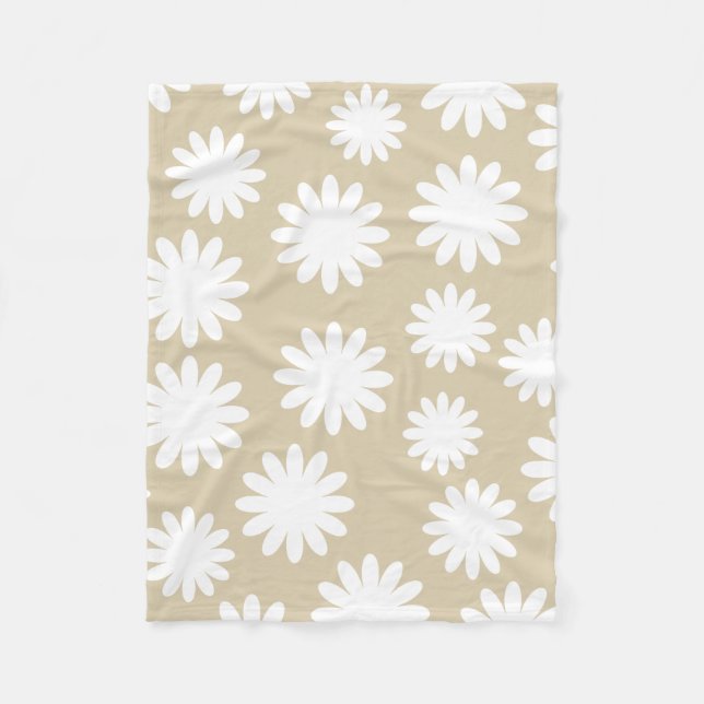 Couverture Polaire Modèle floral simple (Devant)