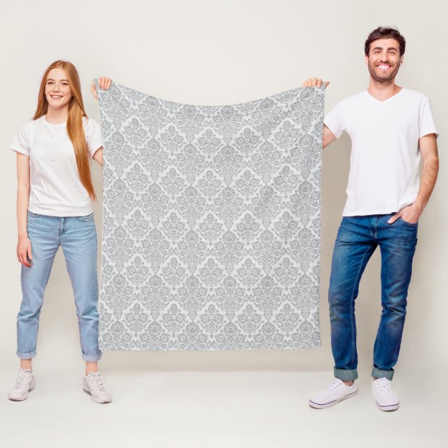 Couverture Polaire Modèle floral Vintage personnalisable (En situation)