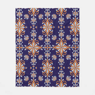 Couverture Polaire Modèle floral vintage sans couture