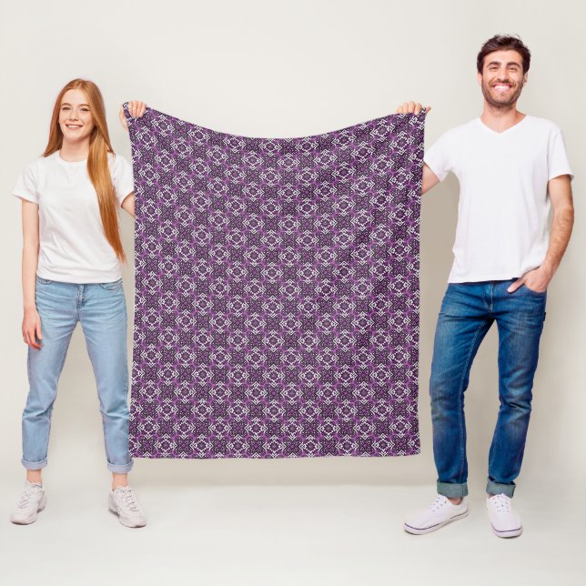 Couverture Polaire Modèle géométrique géométrique décoratif (En situation)