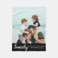 Modèle photo moderne de famille vos mots faits sur