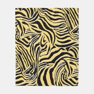Couverture Polaire Modèle zèbre sans couture, animal. Papier peint, a