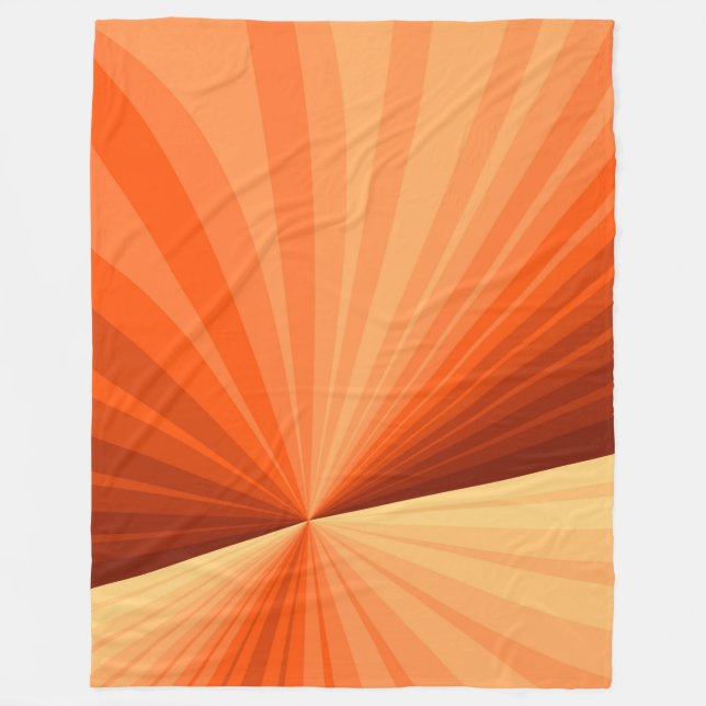 Couverture Polaire Moderne Abstrait Orange Rouge Vanille Graphique Fr (Devant)