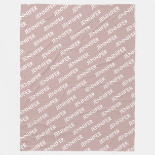 Couverture Polaire Moderne Chic Vous L'Appelez Personnalisé Dusty Ros