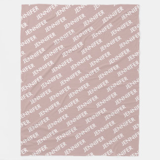 Couverture Polaire Moderne Chic Vous L'Appelez Personnalisé Dusty Ros
