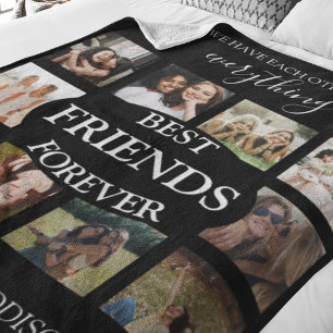 Couverture Polaire Moderne   Meilleures Amies Pour Toujours   Collage