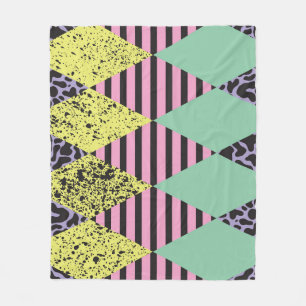 Couverture Polaire Moderne Rhombus : Style Abstrait Sans Couche.