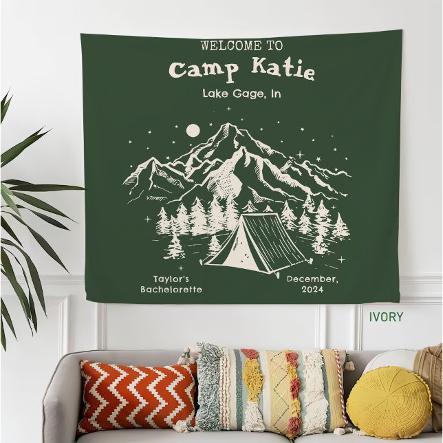 Couverture Polaire Moderne Simple Camp Bachelorette (Créateur téléchargé)