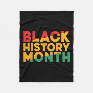 Couverture Polaire Mois de l'histoire des Noirs African American Prid