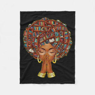 Couverture Polaire Mois de l'histoire des Noirs Afro Amoureux de livr