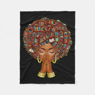 Couverture Polaire Mois de l'histoire des Noirs Afro Amoureux de livr