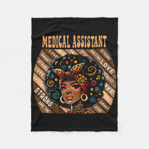Couverture Polaire Mois de l'histoire des Noirs afro Medical Istant p