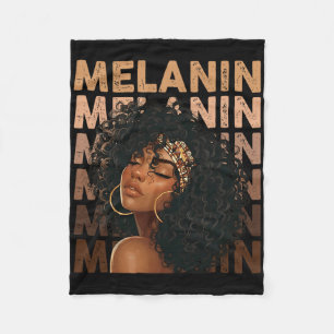 Couverture Polaire Mois de l'histoire des Noirs Reine Afro Américaine