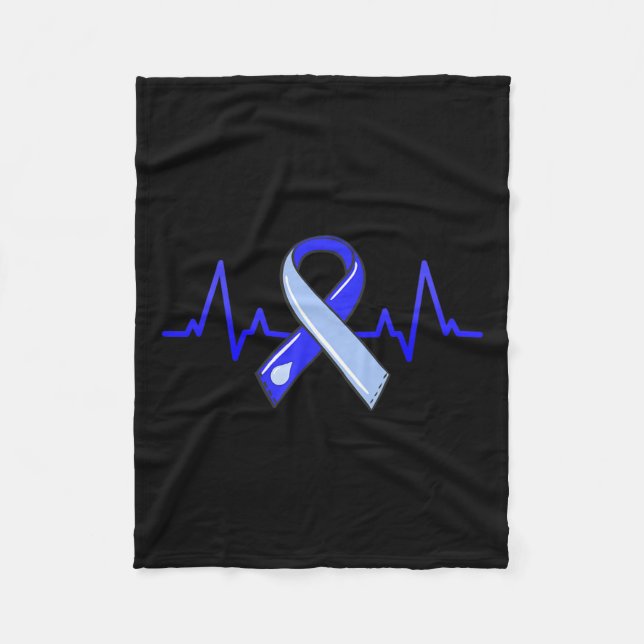 Couverture Polaire Mois de sensibilisation Cartouche Bleu (Devant)