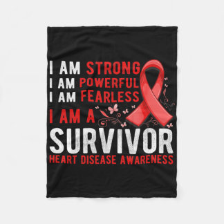 Couverture Polaire Mois de soutien aux survivants de maladies cardiaq