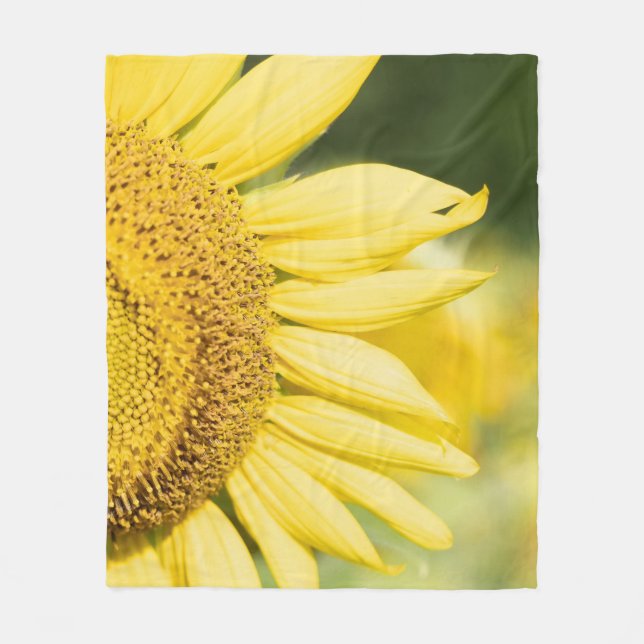 Couverture Polaire Moitié tournesol (Devant)