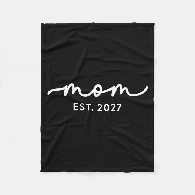 Couverture Polaire Mom Est 2027 Mom D Mother’s Day Ized  (Devant)