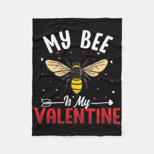 Couverture Polaire Mon abeille est mon amant de miel romantique doux 