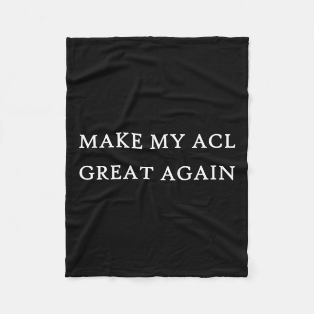 Couverture Polaire Mon Acl Grande Encore Drôle Trump Blessure Reprise (Devant)
