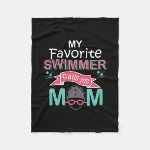 Couverture Polaire Mon Baigneur Favori M'Appelle Maman Baignade Amusa