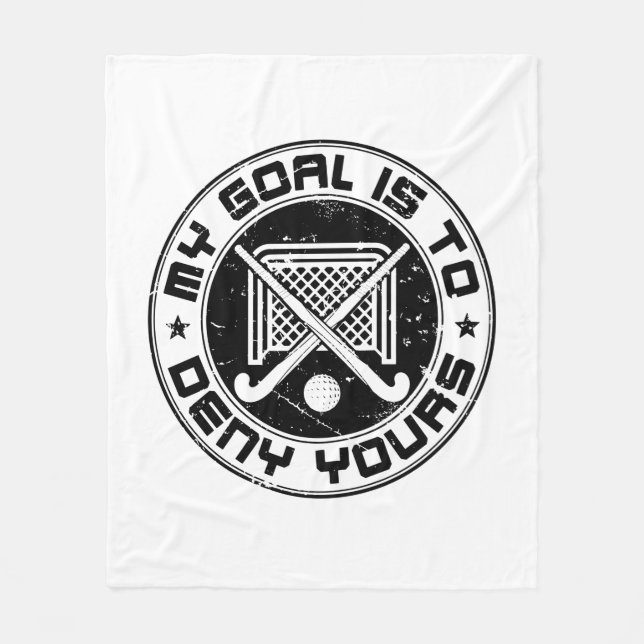 Couverture Polaire Mon but est de refuser votre gardien de but de hoc (Devant)