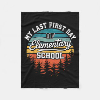 Couverture Polaire Mon dernier premier jour d'école primaire drôle do