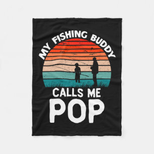 Couverture Polaire Mon Époux De Pêche M'Appelle Pop Retro Groupe Vint