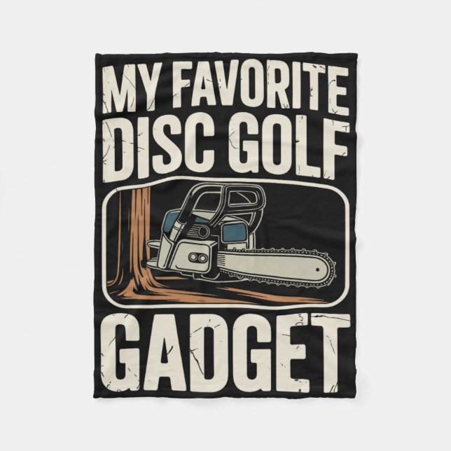 Couverture Polaire Mon gadget préféré de disc golf drôle de disc golf (Devant)