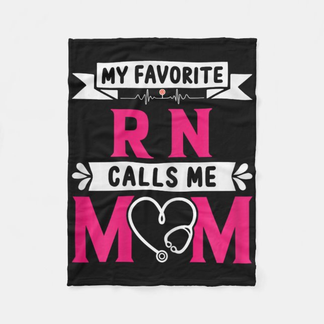 Couverture Polaire Mon Infirmière Rn Préférée M'Appelle Maman Mothe (Devant)