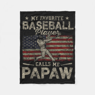 Couverture Polaire Mon Joueur Bysebyll Favori M'Appelle Papaw Père&
