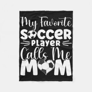 Couverture Polaire Mon Joueur De Football Favori M'appelle Maman Foot