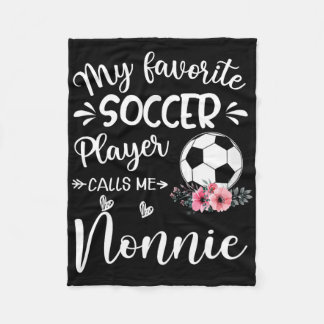 Couverture Polaire Mon Joueur De Football Favori M'appelle Nonnie 