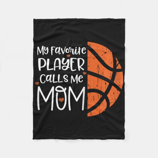 Couverture Polaire Mon Joueur Favori M'Appelle Maman Bysketbyll Cadea (Devant)