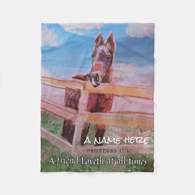 Couverture Polaire Mon pastel Jamie doux (Devant)