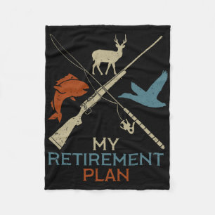 Couverture Polaire Mon Plan De Retraite Chasse Pêche Chasseur Grand-P