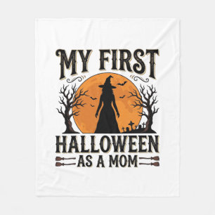 Couverture Polaire Mon premier Halloween en tant que maman Vintage Ha
