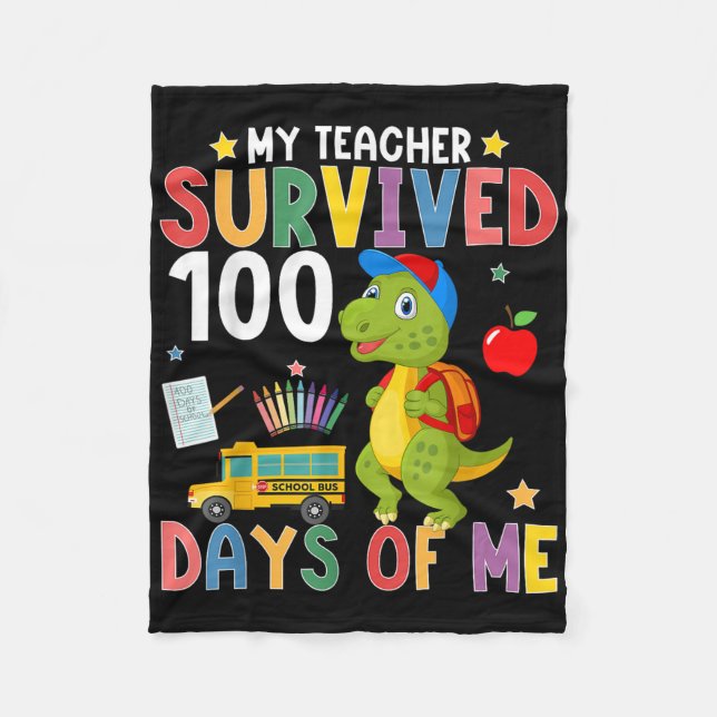 Couverture Polaire Mon Professeur A Survécu 100 Jours De Moi 100E Jou (Devant)