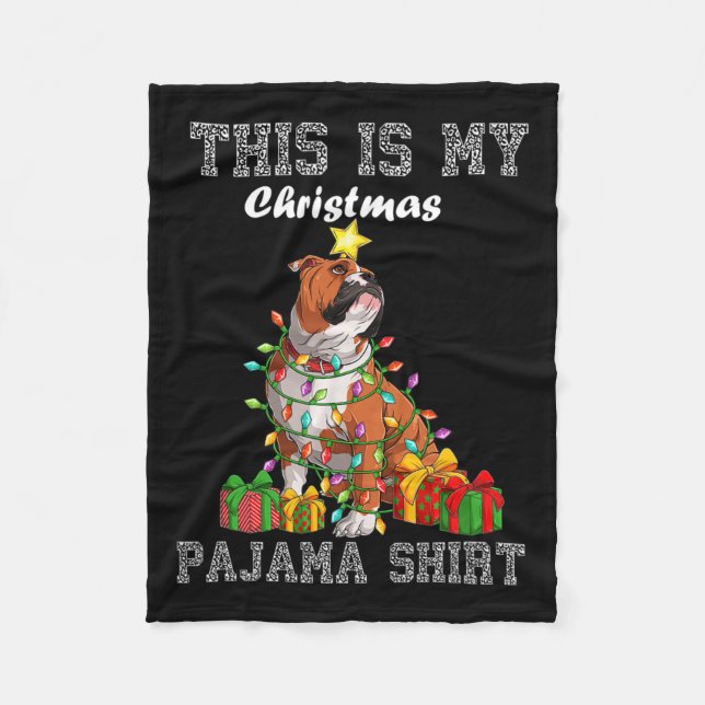 Couverture Polaire Mon pyjama de Noël (Devant)
