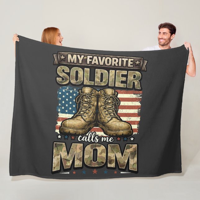 Couverture Polaire Mon soldat préféré m'appelle maman (En situation)