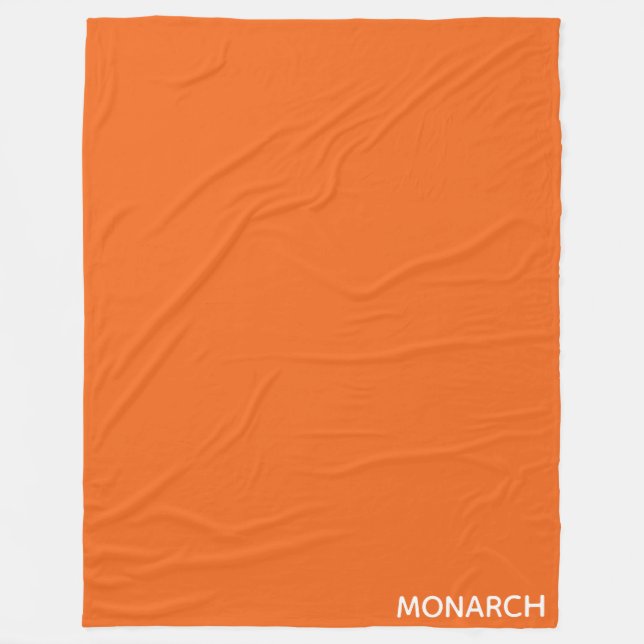 Couverture Polaire Monarch butterfly orange color name (Devant)