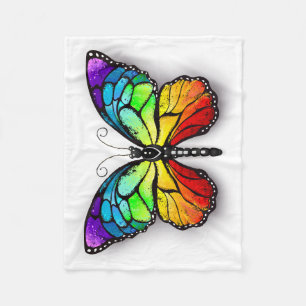 Couverture Polaire Monarque papillon arc-en-ciel