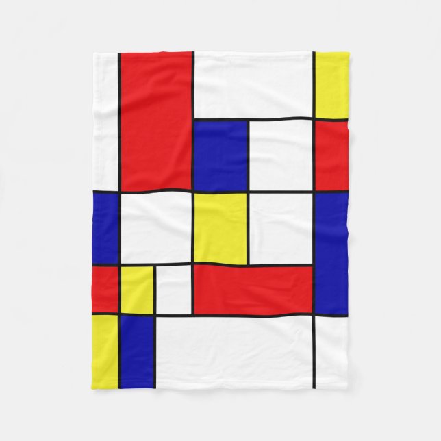 Couverture Polaire Mondrian n° 43 (Devant)