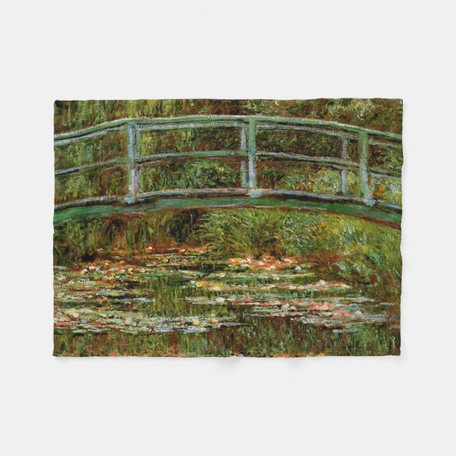 Couverture Polaire Monet Pont Japonais Giverney (Devant (Horizontal))