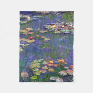 Couverture Polaire Monet Water Lilies Chef-d'oeuvre Peinture