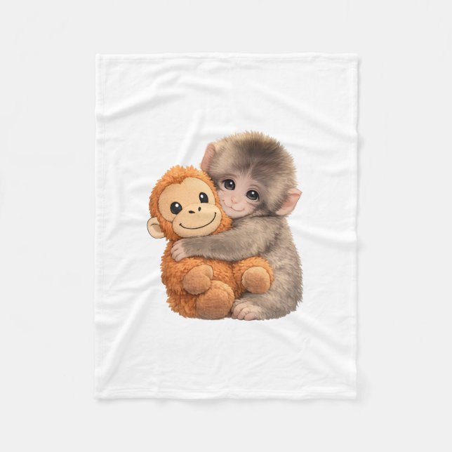Couverture Polaire Monkey Punch & His Best Friend (Devant)