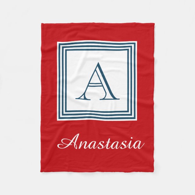 Couverture Polaire Monogram design (Devant)