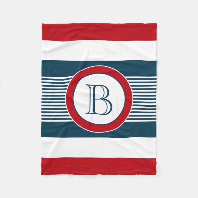 Couverture Polaire Monogram design (Devant)