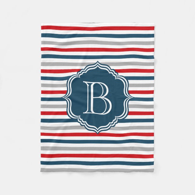 Couverture Polaire Monogram design (Devant)