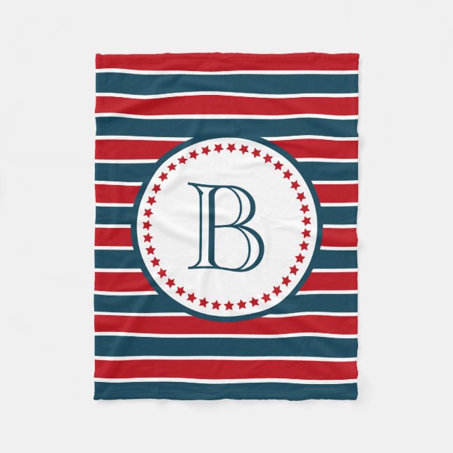 Couverture Polaire Monogram design (Devant)
