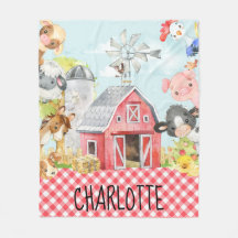 Monogramme Animaux de basse-cour de ferme personna